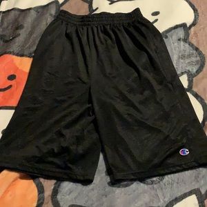 Black athletic shorts